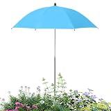 Ombra per piante | Parasole pieghevole in metallo per fiori, ombrello protettivo per fiori con paletto, per patio, giardino, letto, cortile, balcone fioriera