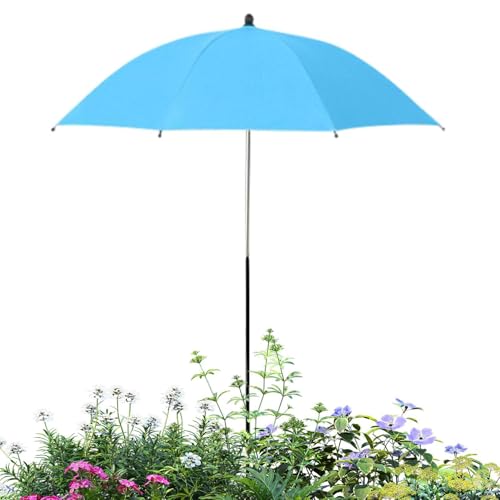 Sombrilla jardín para flores y plantas de exterior con estructura plegable