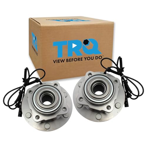 Image of TRQ 2 Piece Rear Wheel Bearing & Hub Assembly Set with ABS Sensor Compatible with 2012-2015 Nissan Armada