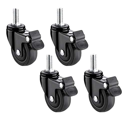 Roulette pivotante en caoutchouc robuste M10 pour une manutention fluide et durable