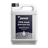 5L Hand Sanitising Gel – 70% Alcohol – Antibacterial Hand Gel Refill for Dispensers – Fast Drying, No Water Required – Hospital Grade Formula for Offices, Workplaces, Schools, Homes