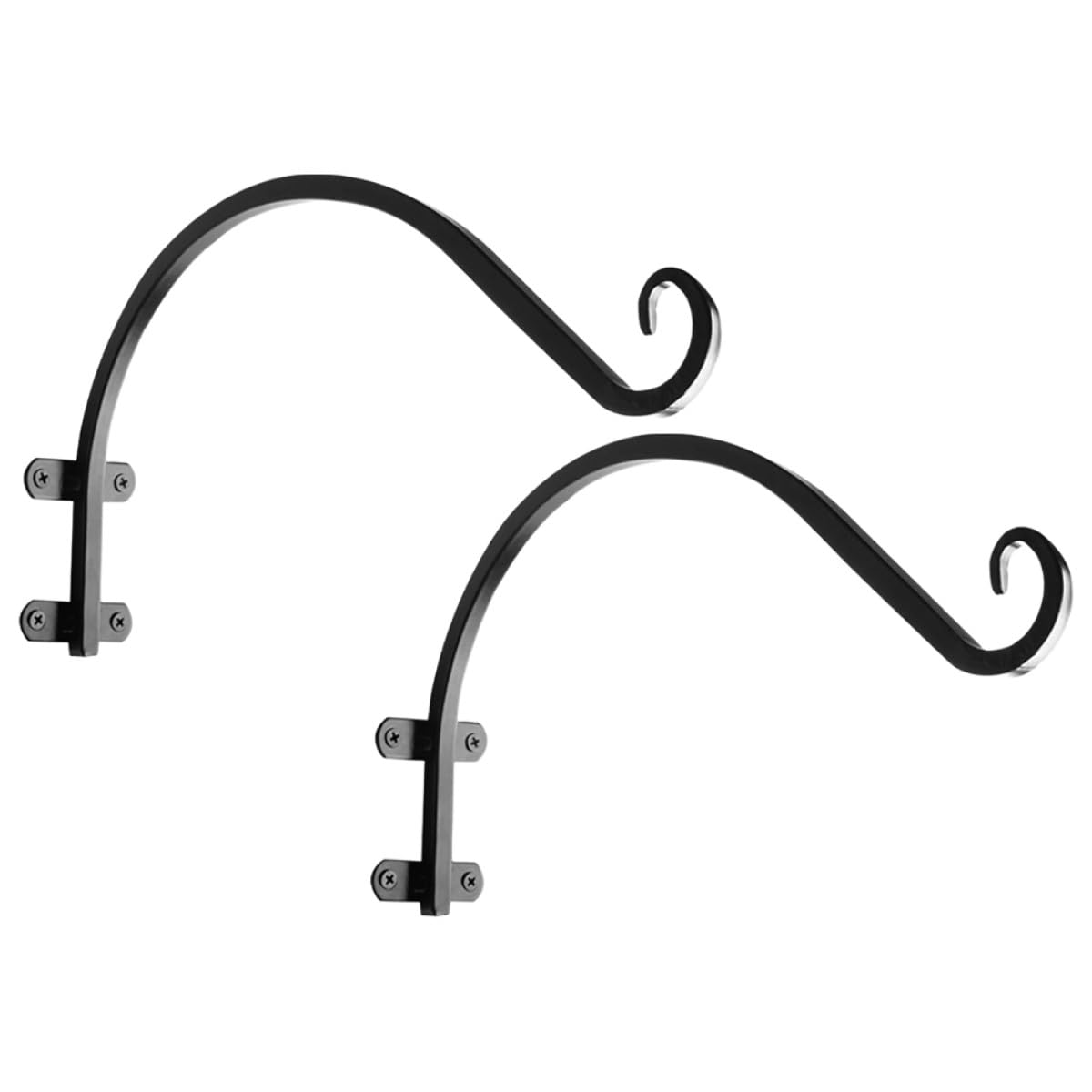 TOYANDONA Staffa per Fioriere Sospese in Ferro 2 Pezzi Ganci da Parete per Vasi, Lanterne e Decorazioni da Giardino Esterno e Interno, Supporto per Cesti Appesi per Balconi e Patio