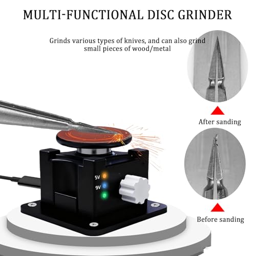Mini amoladora de banco para afilar cuchillas sin cables 3