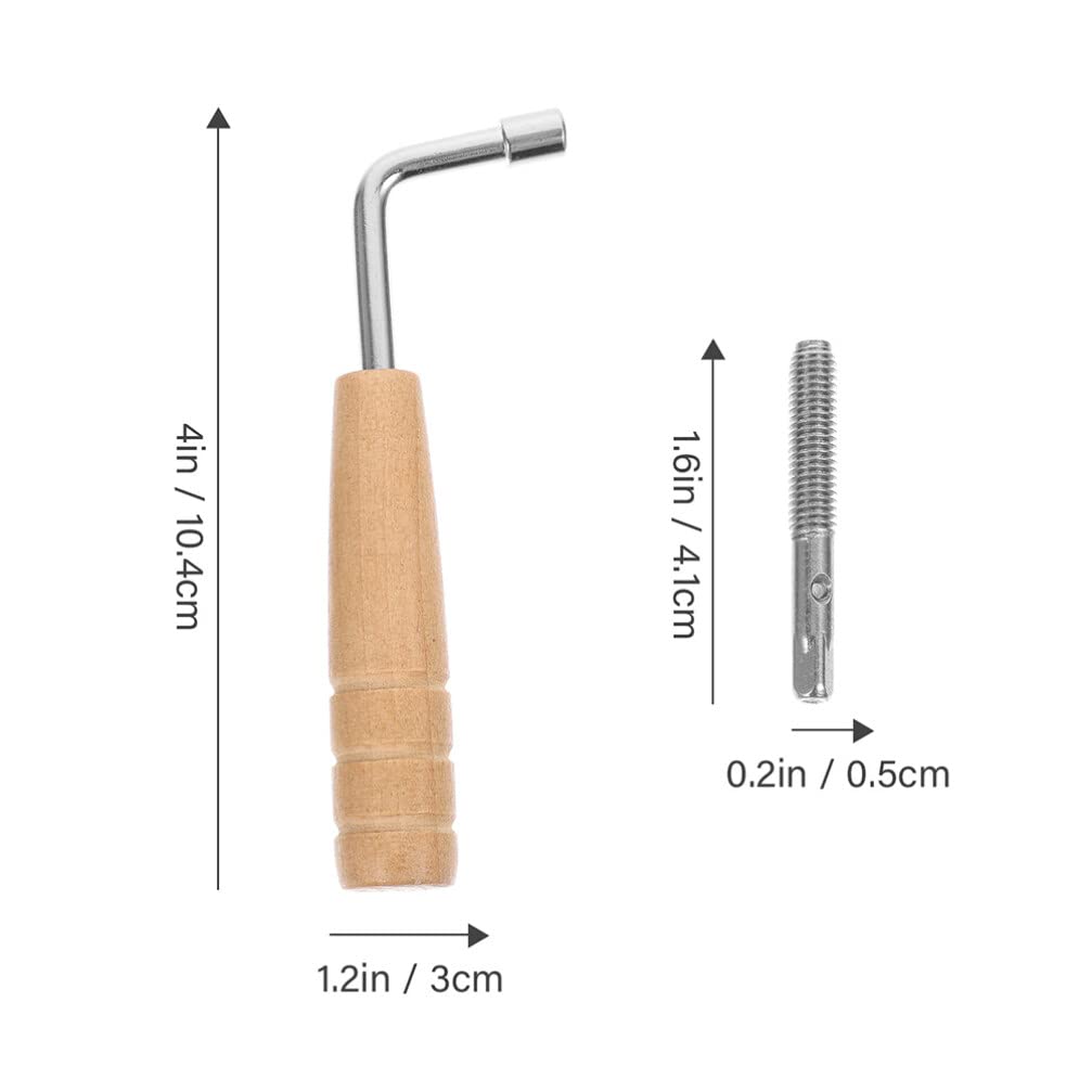 FOMIYES Lyre Harp Accessories Kit Tuning Pin Set Wrench Pin Nail Rivets for Lyre Harp Tuning and Repair