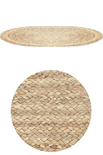 MARRAKESCH Handgewebter Jute Teppich Emma 180 x 120 cm groß | Outdoor Teppiche oval geflochten für Garten oder Balkon… – Bild 4