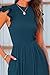 PRETTYGARDEN Summer Jumpsuits for Women Dressy 2026 Fashion Ruffle Cap Sleeve Romper Crew Neck Rib Knit One Piece Outfits (Lake Blue,Small)