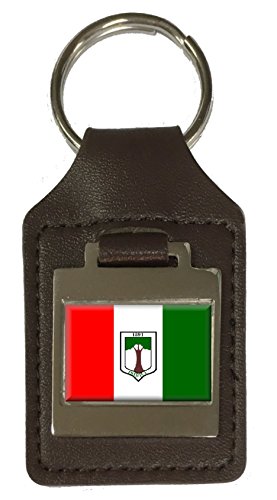 Porte-clés en cuir gravé Ibiracu City accessoire de clé Espirito Santo Brésil