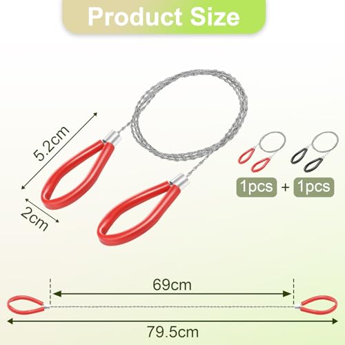 2-Pack Stainless Steel Wire Saw