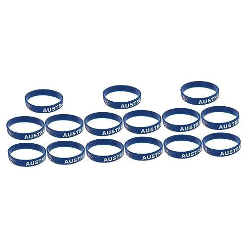 Pulseras de silicona STOBOK de países elásticas con hebilla para suministros fiestas deportivas