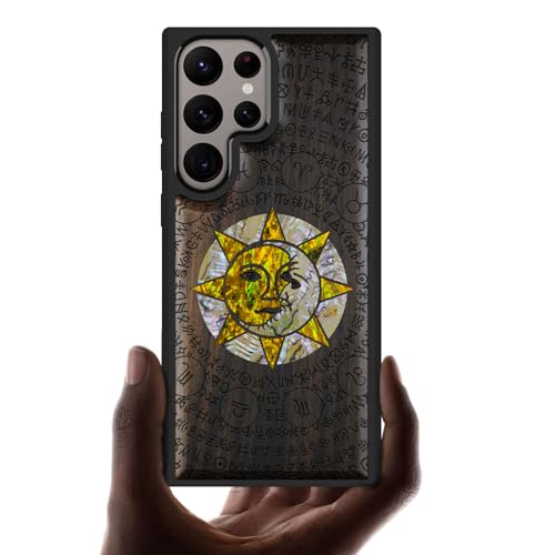 Étui Galaxy S24 Ultra idée cadeau originale motif Soleil et Lune