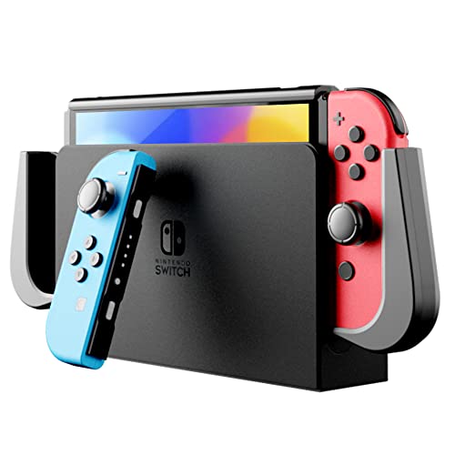 Pzoz Dockable Case For Nintendo Switch Oled 2021, Ergonomic Tpu Grip And Pc Protective Cover Ultra-Thin Carrying Case Compatible With Nintendo Switch Oled 7 Inch Console And Joy-Con Controller #TOP9