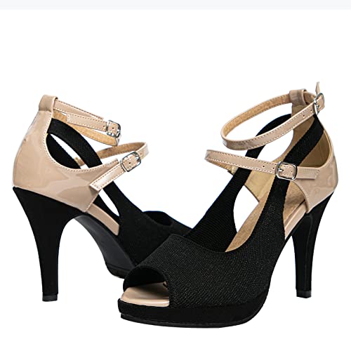 Image of getmorebeauty Women's High Heels Shoes Ankle Straps Dress Heeled Sandals