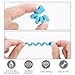 Oxygen Tube Support Crimp Straightener for Hose Tubing, Prevents Kinks & Bends in Oxygen Lines, O2 Concentrator Accessories, 10 Pcs (Blue)