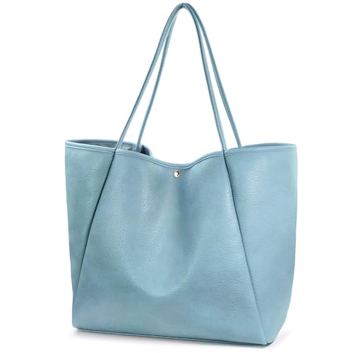 Oversize Pu Leather Tote Women Weekender Bag Shopper Handbag Travel