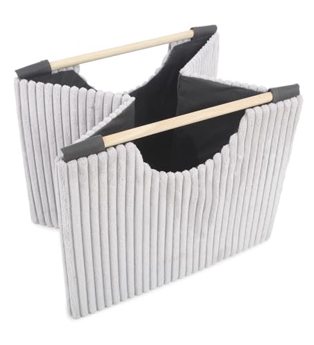 Image of OBSESSIONS Compact and Durable Foldable Laundry Basket ? Maximize Space with a Multi-Storage Design, Easy to Use and Travel-Friendly, Stone Color,Dimensions (W)32 x (L)33 x (H)25 cm