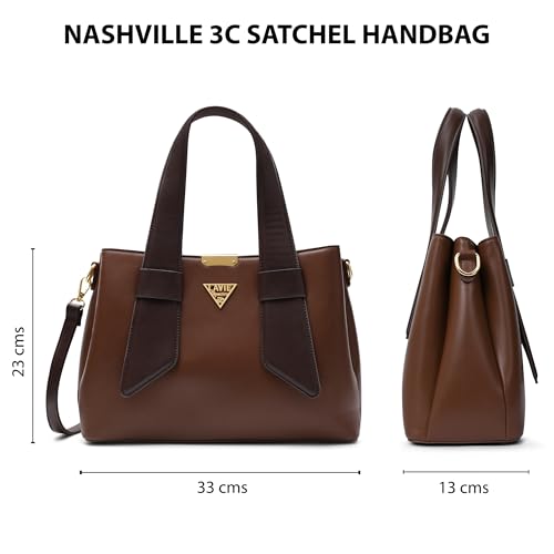 Image of Lavie Signature Women's Nashville 3C Satchel Handbag | Satchel Bag for Work | Ladies Purse | Stylish Shoulder Bag | Gift For Women