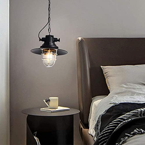 Lampe suspendue industrielle vintage avec lustre décoratif E27 pour îlot - 6