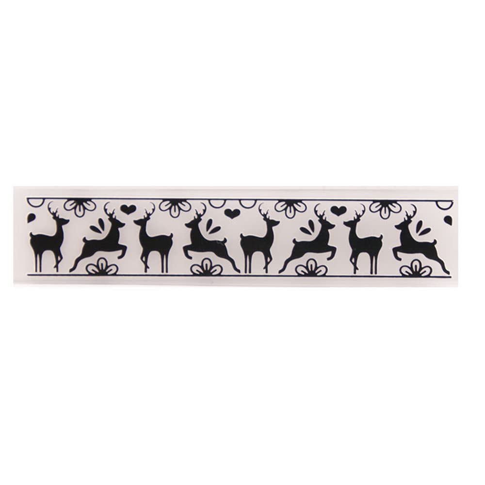 GIVBRO Deer Embossing Folders Plastic Template Stencil Craft Dies for Card Making DIY Scrapbooking Album Decoration Christmas