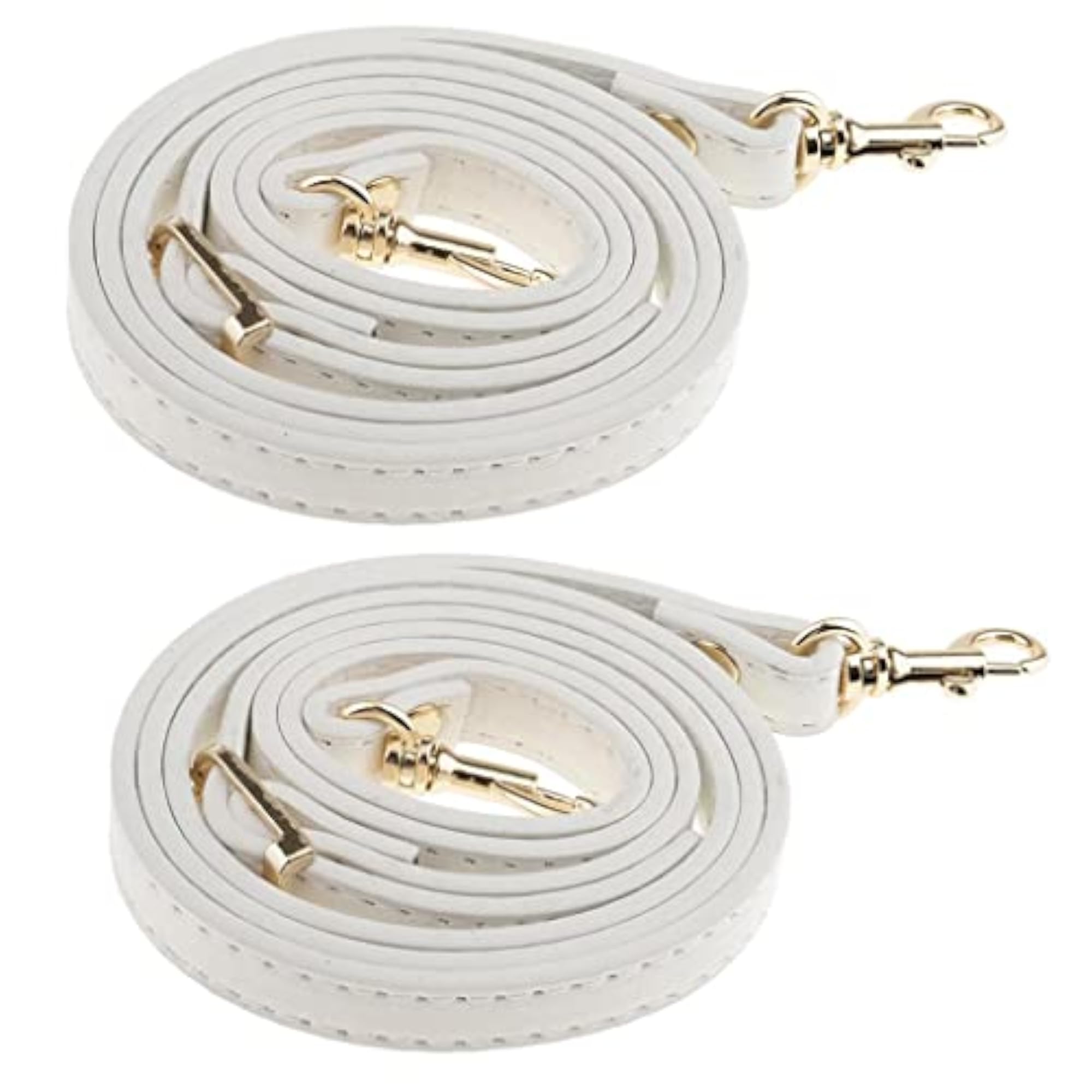 2pcs Adjustable Shoulder Bag Handbag Straps, White