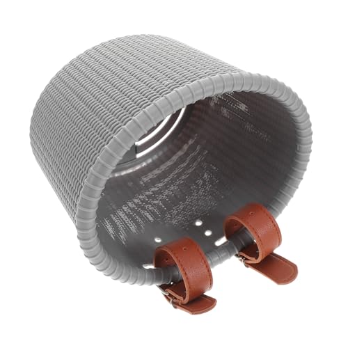 KOMBIUDA Bicycle Basket with Straps Durable Plastic Front Basket for Scooters Bikes Capacity for School Bags Easy to Install Versatile Accessory