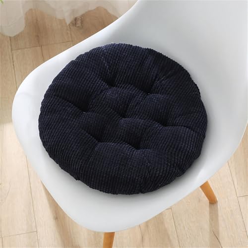 Morbuy Galette de Chaise Rond, Coussin de Chaise Velours Côtelé, Lavable de Coussin Chaise, Coussin Exterieur, Coussin Chaise Epais Tatami, pour Intérieur...
