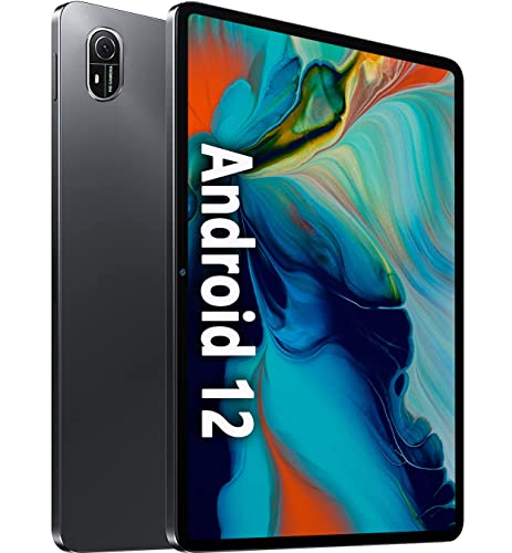OUZRS Tablet Touch 10 pollici 1920 x 1200 HD IPS Wi-FI 6.0, Octa Core 2GHz Android 12, 4GB RAM + 64GB ROM, 512GB espandibile, 5MP+8MP Fotocamera, Bluetooth, GPS/FM/OTG/Type-C/6000mAh Tablet PC