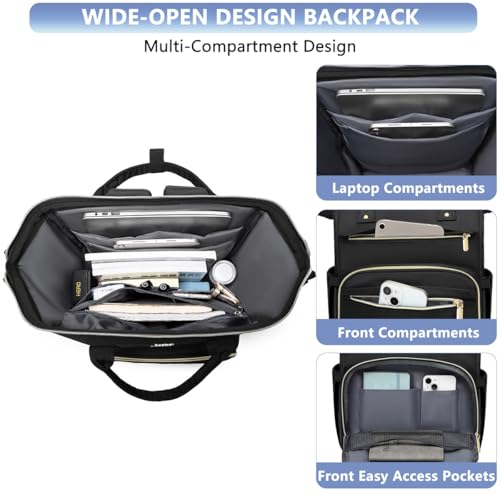 Mochila para portátil de mujer Focdod impermeable miniatura 2