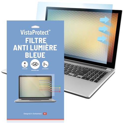 VistaProtect – Filtre Anti-Lumière Bleu Premium pour Ordinateur Portable, Amovible (17.3