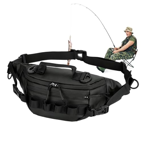 Sac banane de pêche à la mouche multifonctionnel avec sangle réglable confort