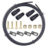 Hydraulisches Bremsenreparatur-Set für Fahrräder, 2 5 m Rohr-Set mit 4 Oliven, Ölnadeln und Gummi für schnelle Reparaturen (A)