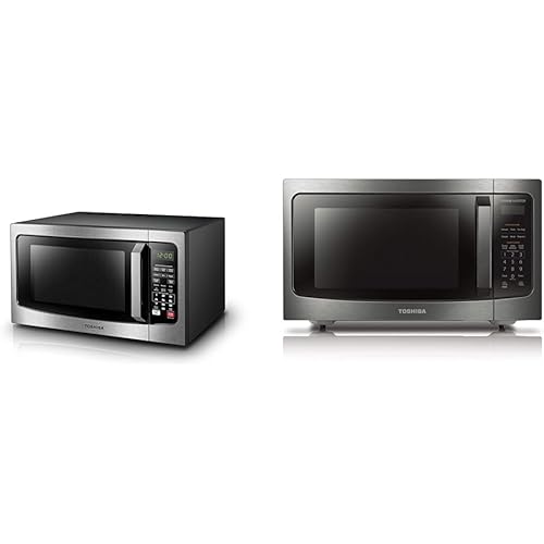 TOSHIBA EM131A5C-SS Countertop Microwave Oven & ML-EM45PIT(BS) Countertop Microwave Oven with Inverter Technology