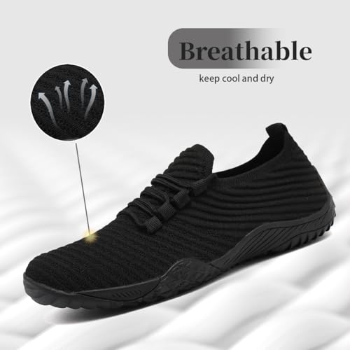 Womens Barefoot Shoes Minimalist Walking Trainers Zero Drop Sole Slip On Yoga Casual Sneakers Lightweight Breathable Indoor House Shoes2