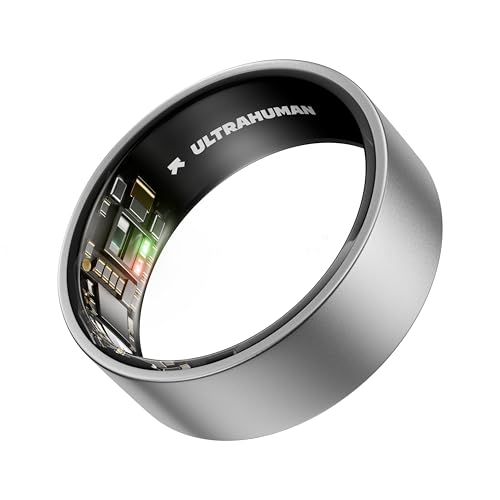 ULTRAHUMAN Ring AIR - Raw Titanium - Size 14 - Smart Ring | No Monthly Subscription | Size First with Sizing Kit | Sleep Tracking Wearable - Heart Rate - Fitness Tracker by ULTRAHUMAN - Used condition - CA$269.08