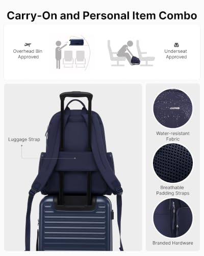 Image of LONG VACATION Luggage Sets, 3 Piece, 20 Inch Carry On Hardshell Suitcase