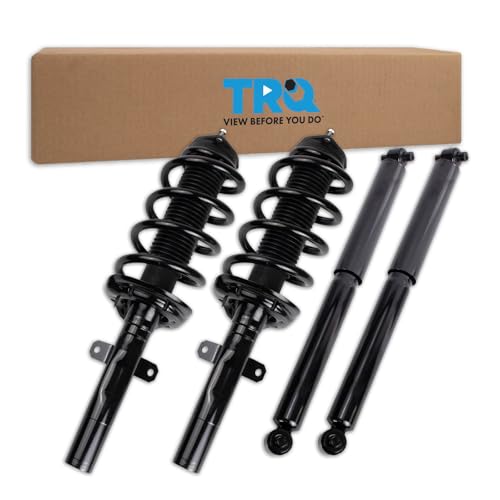 Image of TRQ Front and Rear Complete Strut Assembly & Shock Absorber Kit Complete Strut & Coil Spring Assembly Compatible with 2015-2020 Ford Transit-150 Transit-250 Transit-350