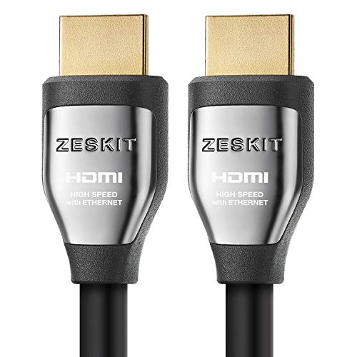 Zeskit Cinema Plus 4K 1.5ft (2-Pack) High Speed with Ethernet 22.28Gbps HDMI 2.0b Cable Compatible with Dolby Vision 4K 60Hz HDR ARC 4:4:4 HDCP 2.2