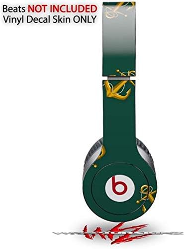Skin Decal Wrap Works with Original Beats Solo HD Headphones Anchors Away Hunter Green Skin Only (Headphones NOT Included)