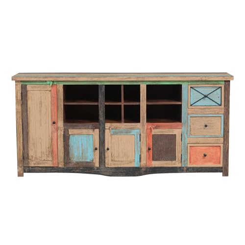 Accent-Boho-Style-Sideboard-Buffet-Cabinet-with-Multifunctional-Storage-Farmhouse-Multicolor-Credenza-76-Inch-Wine-Coffee-Bar-Cabinet-for-Living-Dining-Room-Entry-Kitchen Accent Boho Style Sideboard Buffet Cabinet with Multifunctional Storage Farmhouse Multicolor Credenza 76 Inch Wine Coffee Bar Cabinet for Living Dining Room Entry Kitchen