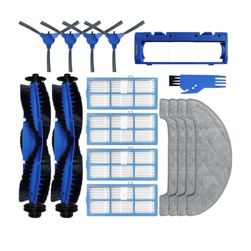 Compatible for Proscenic 850T Robot, Cleaning Tools Vacuum Cleaner Spare Parts Accessories Main Side Brush Hepa Filter Mop Rag Main Brush Cover (Color : Mop Cloth 8pcs), mei0203jb