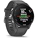 Garmin 010-02641-00 Forerunner 255 GPS Smartwatch Slate Gray Bundle with 2 YR CPS Enhanced Protection Pack