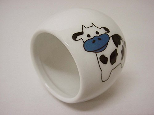 SERVILLETERO SERVILLETAS INDIVIDUAL REDONDO PORCELANA VACA Cover