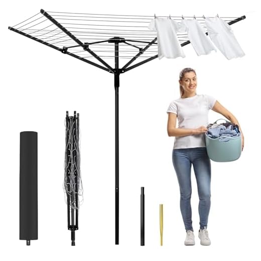 GOCEZIA Outdoor Rotary Clothesline Dryer