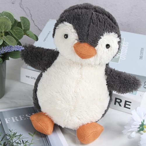 Kuscheltier Pinguin Plüschtier,Plüschtier Pinguin Geschenk, Pudgy Penguins Plush(Grau)