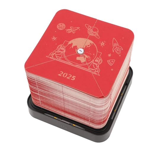 Calendrier de Terre 3D bloc-notes d'art sculpture papier décoration bureau rouge