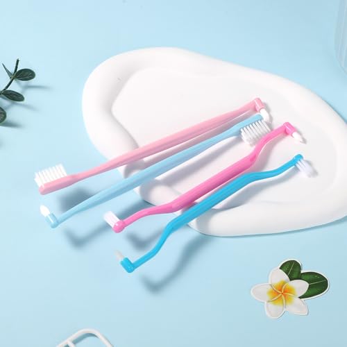 4pcs Dual Sided Cats Toothbrushes, 2 Styles Kitten Toothbrush with Micro Brush Head & Curved Handle Deep Cleaner Cat Dog Dental Care to Reduce Plaque Tartar Formation and Bad Breath 4pcs Dual Sided Cats Toothbrushes, 2 Styles Kitten Toothbrush with Micro Brush Head & Curved Handle Deep Cleaner Cat Dog Dental Care to Reduce Plaque Tartar Formation and Bad Breath