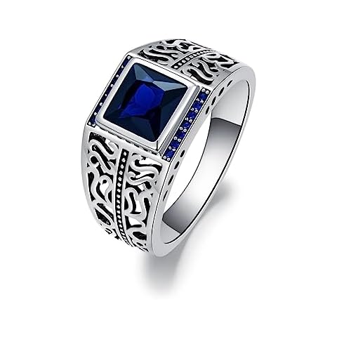 PYTALI Blue Sapphire Men's Ring Cover