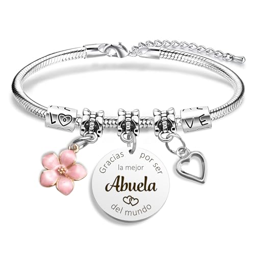 RRIGETEN Regalo Abuela Navidad Regalo Abuela Pulseras Regalo Abuela Cumpleaños Regalo Abuela Primeriza Regalos Para Abuelos Originales Regalos Día De La Madre