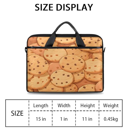 Bolso para portátil con diseño de galletas, 15 pulgadas miniatura 2