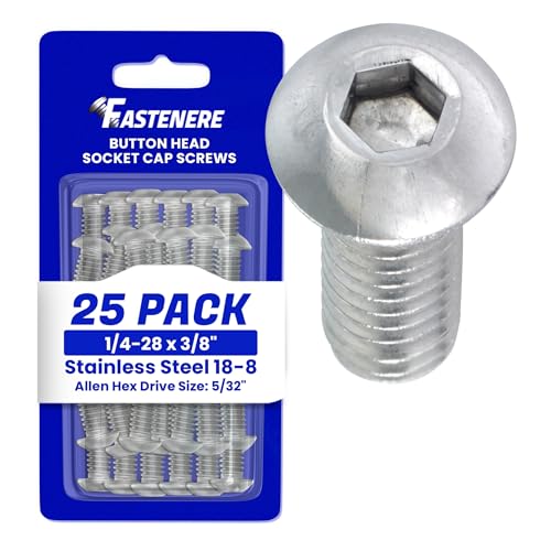 Vis à tête cylindrique 1/4-28 x 3/8 inox 18-8 pour fixations durables