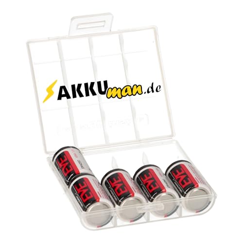 5X EVE Lithium 3 6V Batterie ER14250 1/2 AA ER 14250 + Box - Langlebig - Wartungsfrei